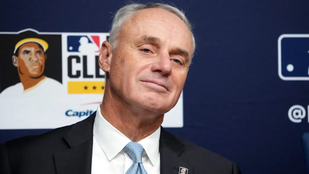 MLB Commissioner Rob Manfred optimistic major leaguers will play in 2028 Los Angeles Olympics Download app from appStore