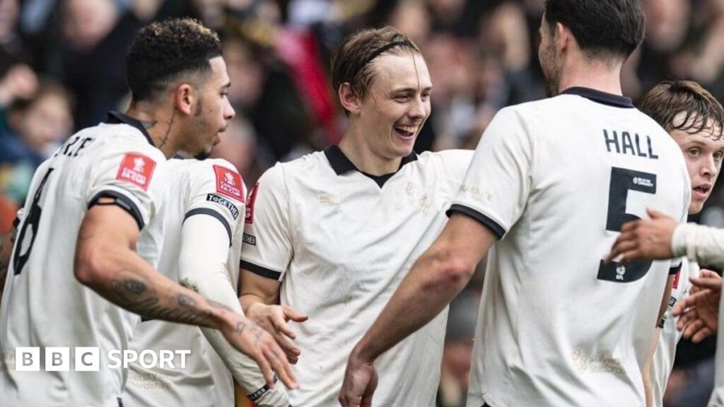 FA Cup quarter-final draw: Man City host Liverpool and Port Vale go to Chelsea Port Vale's players celebrate after scoring against Sunderland in the FA Cup