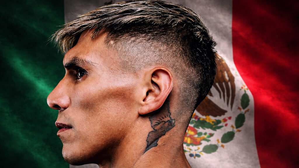 Francisco Rodriguez Jr Still Set to Fight Despite Two-Year Doping Ban Francisco Rodriguez Jr portrait with Mexican flag background following two-year doping ban ruling