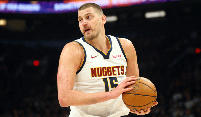 Our Best Player Prop Projections for March 29 Nikola Jokic (15) against the Phoenix Suns at Mortgage Matchup Center.