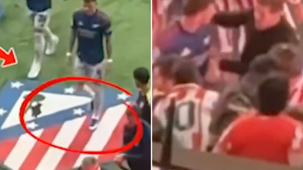 Arsenal star Ben White involved in heated row with Simeone and Atletico stars after breaking unwritten football rule