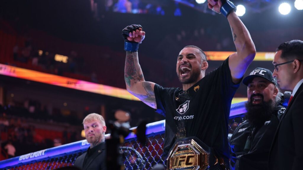 Carlos Ulberg says he lost title belt celebrating UFC 327 win