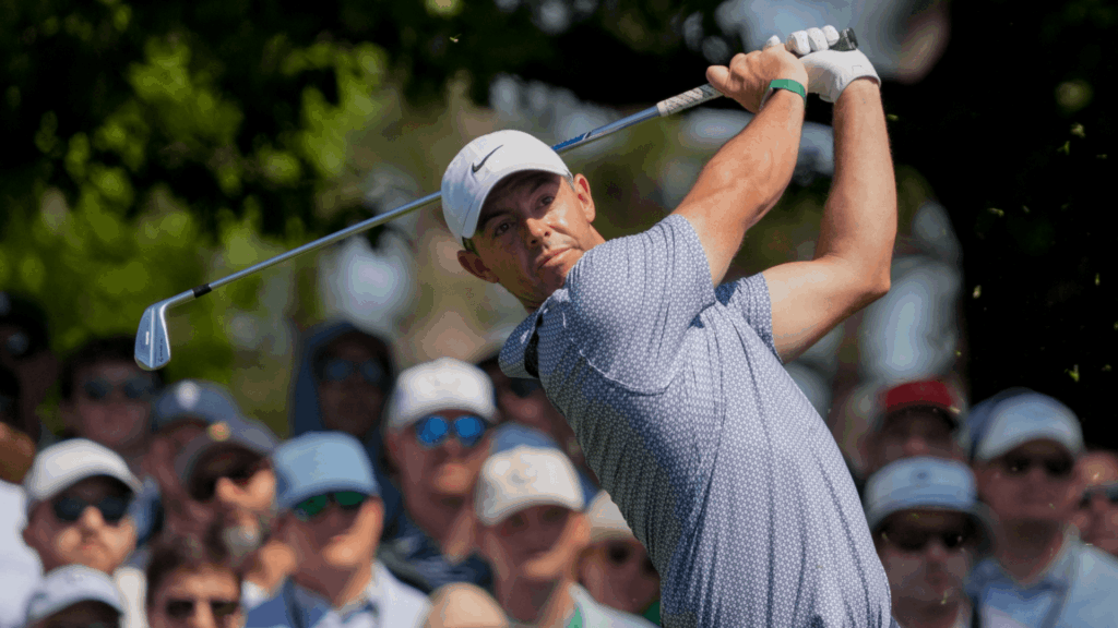 ChatGPT, Gemini and Claude Make Their Betting Picks for Sunday Rory McIlroy tees off on the fourth hole during the third round of the Masters Tournament at Augusta National Golf Club.