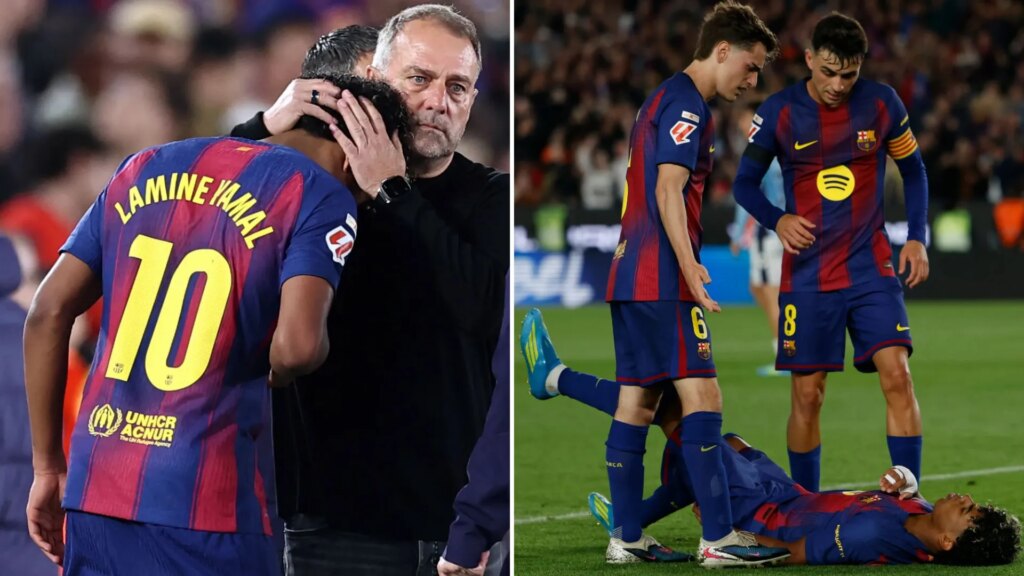 Lamine Yamal leaves pitch in tears after getting injured scoring PENALTY with World Cup just weeks away