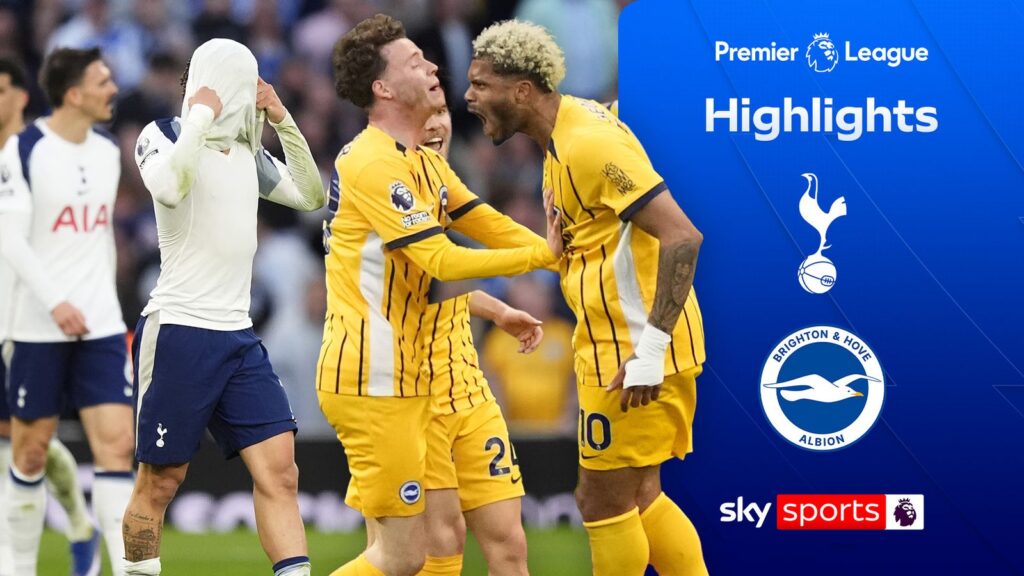 FREE TO WATCH: Highlights from Tottenham’s match against Brighton in the Premier League.