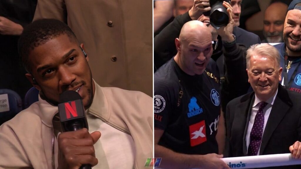 Netflix Confirms Fury vs Joshua Despite Joshua Refusing to Commit Anthony Joshua and Tyson Fury after the Makhmudov fight as Netflix announces Fury vs Joshua