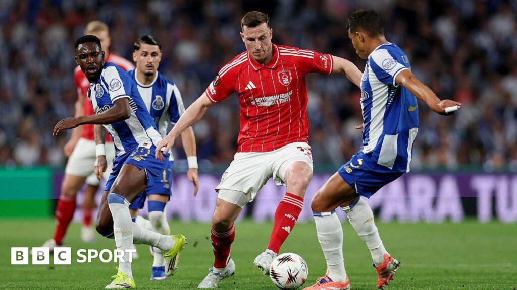 Chris Wood against Porto