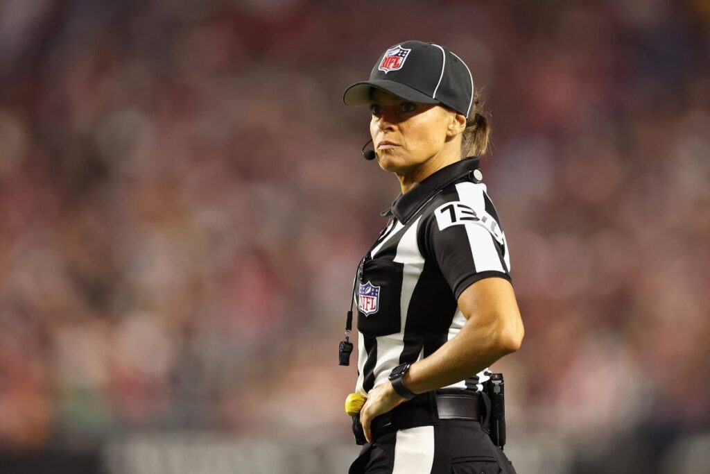 One of the NFL’s first female officials sues league over treatment, firing One of the NFL’s first female officials sues league over treatment, firing