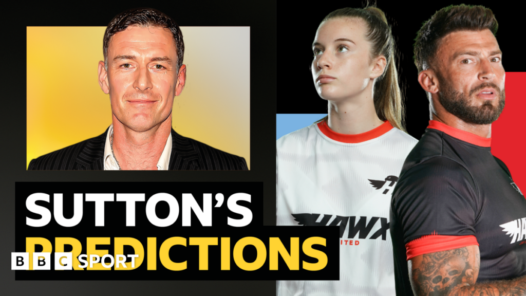 A picture of Chris Sutton with wording next to it that says BBC Sport columnist Chris Sutton