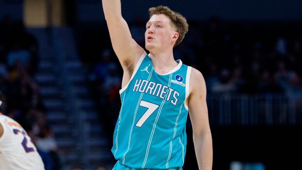Rookie Kon Knueppel sets Hornets season 3-point record Rookie Kon Knueppel sets Hornets season 3-point record