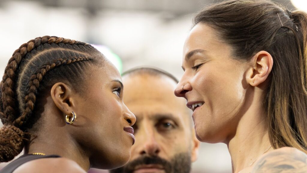 Terri Harper says Caroline Dubois is weaker than she imagined as pair are split by security again at pre-fight press conference | Boxing News Terri Harper says Caroline Dubois is weaker than she imagined as pair are split by security again at pre-fight press conference | Boxing News