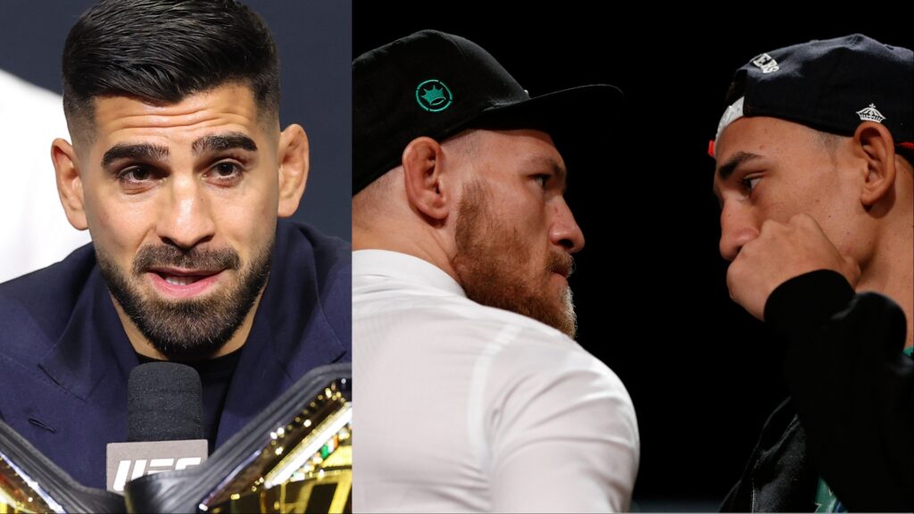 Ilia Topuria, Conor McGregor and Max Holloway