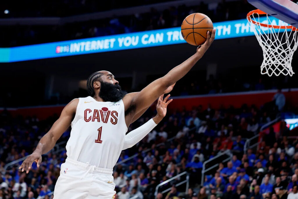 James Harden, still learning new role, helps Cleveland get 1 win away from East finals