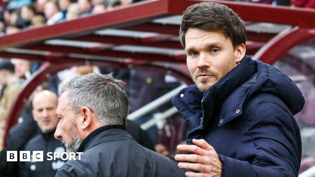 Hearts manager Derek McInnes and Rangers head coach Danny Rohl