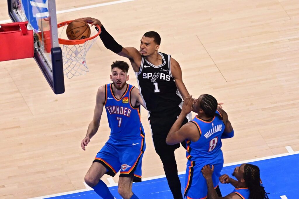 Victor Wembanyama, Spurs steal epic Game 1 win in double overtime vs. Thunder