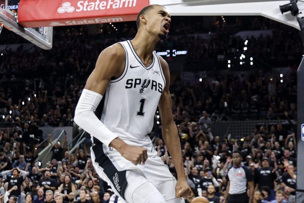 Victor Wembanyama, with Spurs needing a response, passes first big postseason test