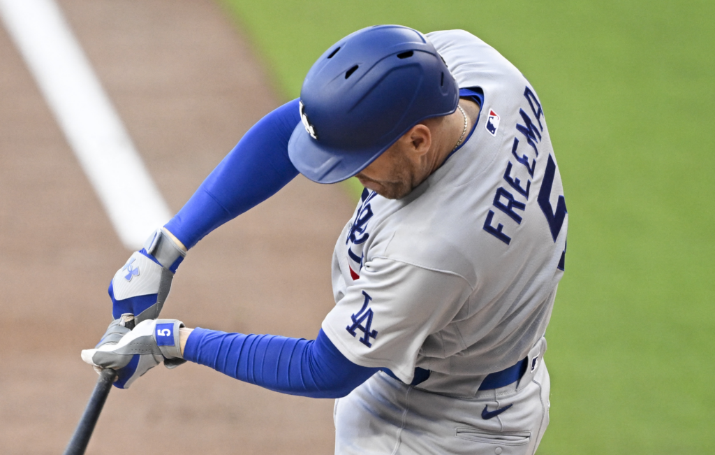 No Run First Inning Predictions for MLB June 2 Freddie Freeman of the Los Angeles Dodgers MLB
