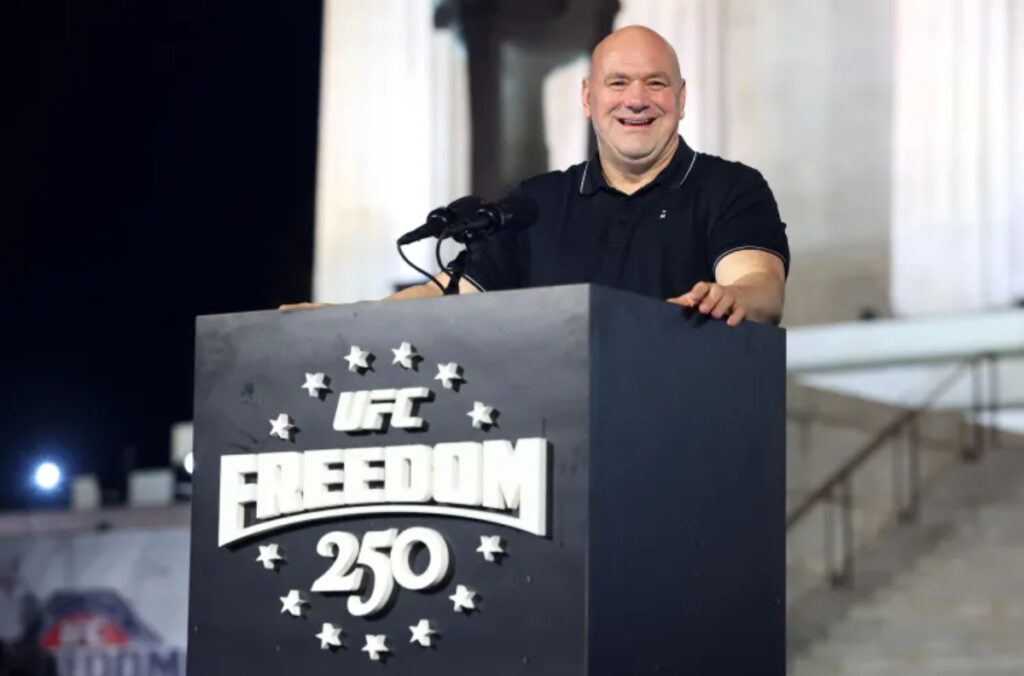 UFC Freedom 250 garners 17 million viewers for biggest Paramount+ card so far Dana White at the UFC Freedom 250 press conference