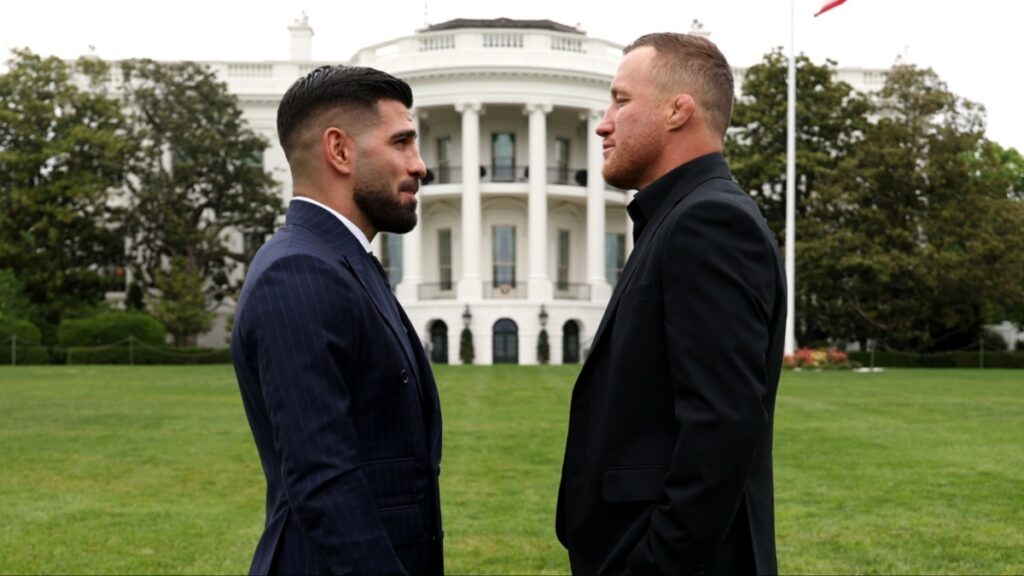 UFC White House | Pro fighters make their picks for Ilia Topuria vs. Justin Gaethje title fight Ilia Topuria, Justin Gaethje