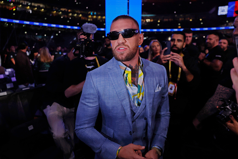 Conor McGregor vs Max Holloway Odds: UFC 329 Odds Moving Conor McGregor vs. Max Holloway odds, Conor McGregor attends a fight in London.