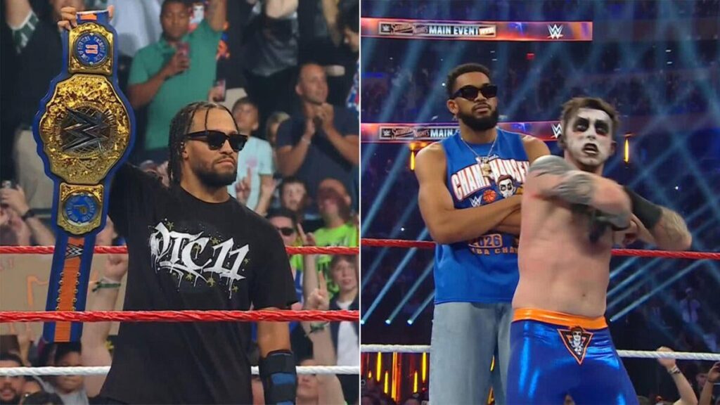 Jalen Brunson, Karl-Anthony Towns celebrate Knicks title with WWE in Madison Square Garden Jalen Brunson, Karl-Anthony Towns celebrate Knicks title with WWE in Madison Square Garden