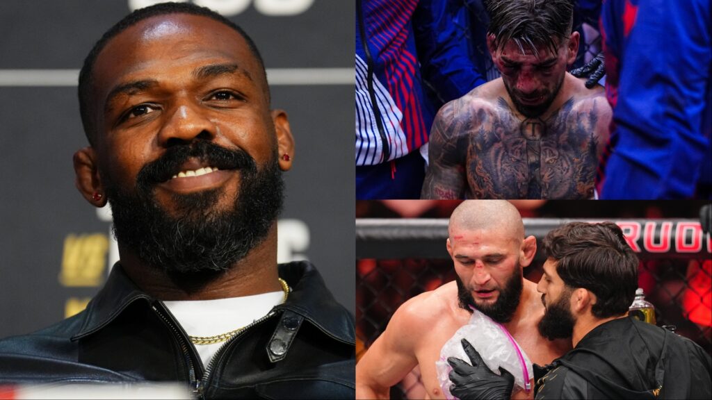 Jon Jones gives strong advice to Khamzat Chimaev, Ilia Topuria after shocking losses Jon Jones, Ilia Topuria and Khamzat Chimaev