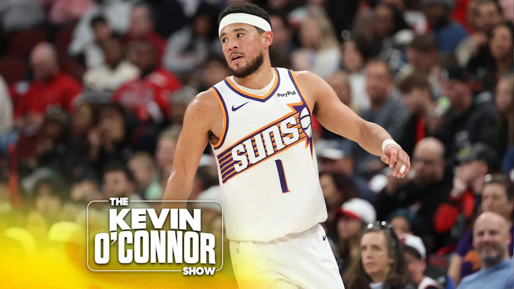 Can Booker bounce back? Pelicans chaos potential, Warriors ‘gap year’ + will Ben Simmons return? PHOENIX, ARIZONA - APRIL 08: Dillon Brooks #3 of the Phoenix Suns high fives Devin Booker #1 after scoring against the Dallas Mavericks during the second half of the NBA game at Mortgage Matchup Center on April 08, 2026 in Phoenix, Arizona. (Photo by Christian Petersen/Getty Images)