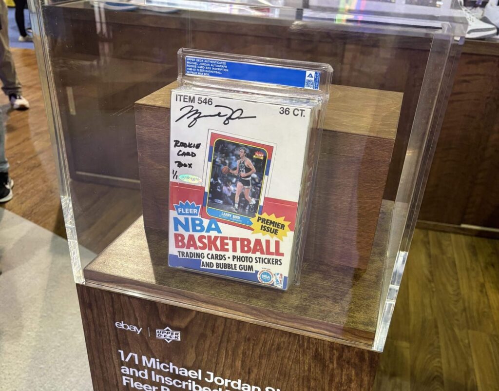 Unique Michael Jordan signed card box from rookie year sells for $1.48 million Unique Michael Jordan signed card box from rookie year sells for $1.48 million