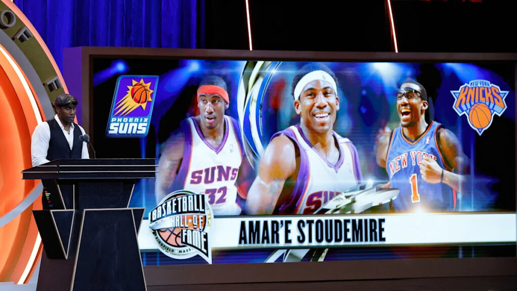 Watch highlights from Amare Stoudemire’s induction into Basketball Hall of Fame Watch highlights from Amare Stoudemire's induction into Basketball Hall of Fame