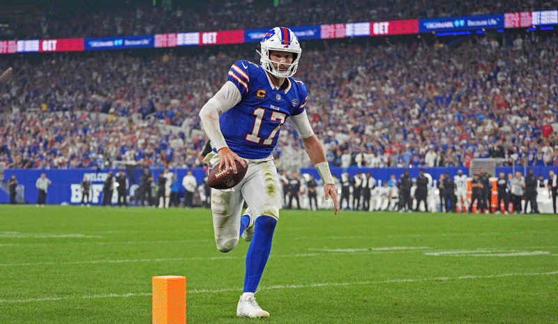 Best Value Behind Josh Allen Josh Allen NFL MVP odds Week 2 Kalshi market. Bills quarterback Josh Allen (17) runs to score a touchdown .