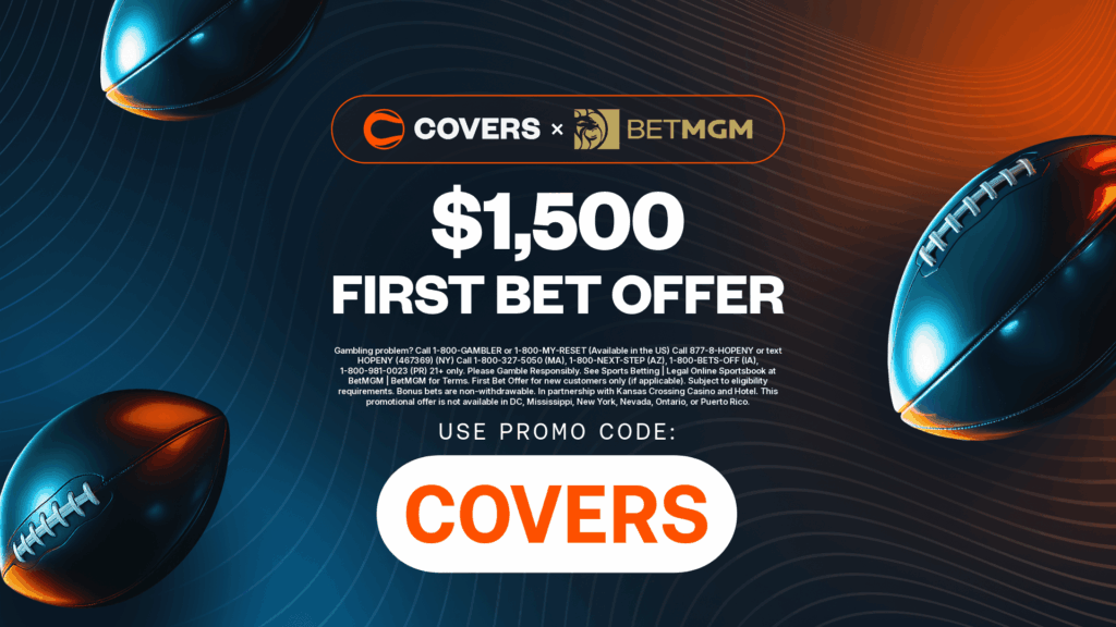 Make a $1,500 First Bet on Week 3 NFL or a Wednesday WNBA or MLB Game Use BetMGM bonus code COVERS to get up to $1,500 bonus bets back if your first bet loses.